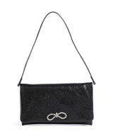 Abro Mimosa Strass Sac porté épaule black/nickel