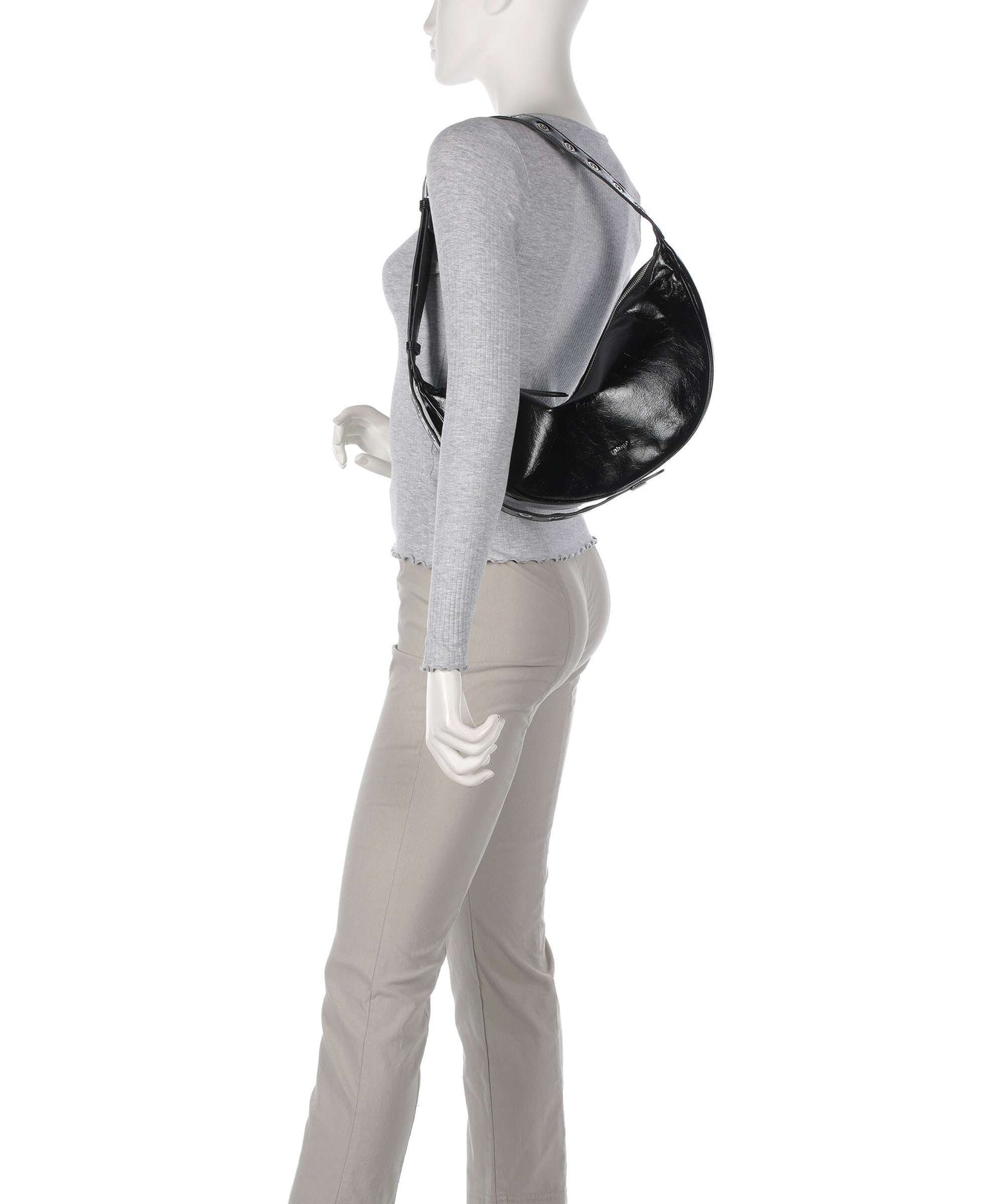 Abro Alias Soft By My Side Hobo bag black/nickel