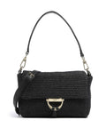 Abro Raffia Temi Shoulder bag black/gold