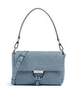 Abro Raffia Temi Sac porté épaule light blue/fairy