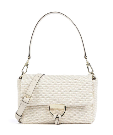 Abro Raffia Temi Sac porté épaule beige