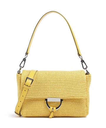 Abro Raffia Temi Sac porté épaule zabaione