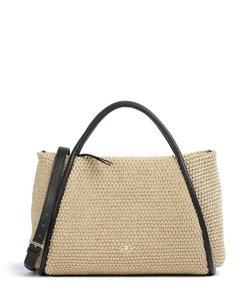 Abro Maglia Raffia Willow Sac à main natural/black