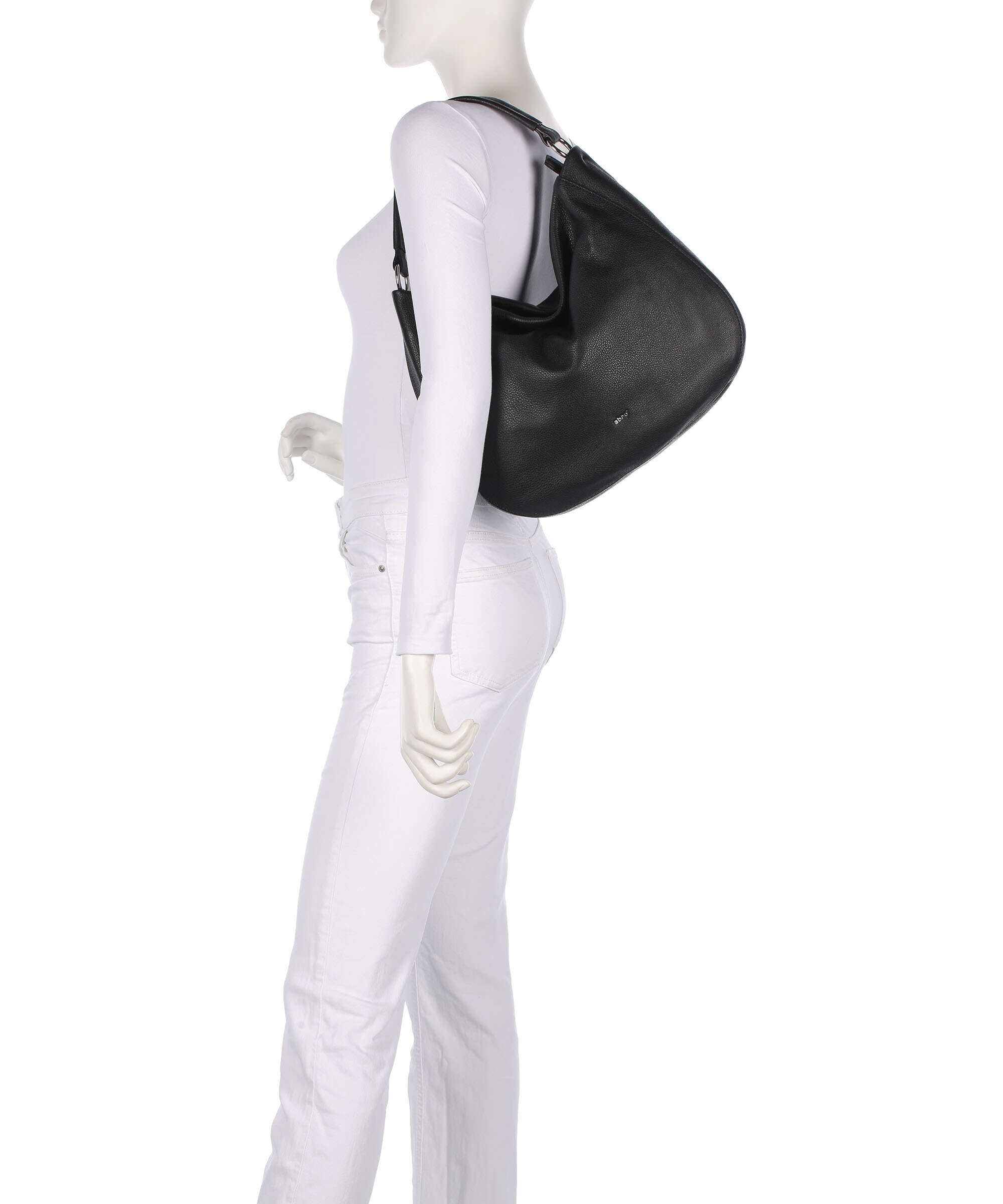 Abro Dalia Mia Hobo bag black/nickel