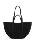 Abro Suede Cosmo Medium Tote bag black/nickel
