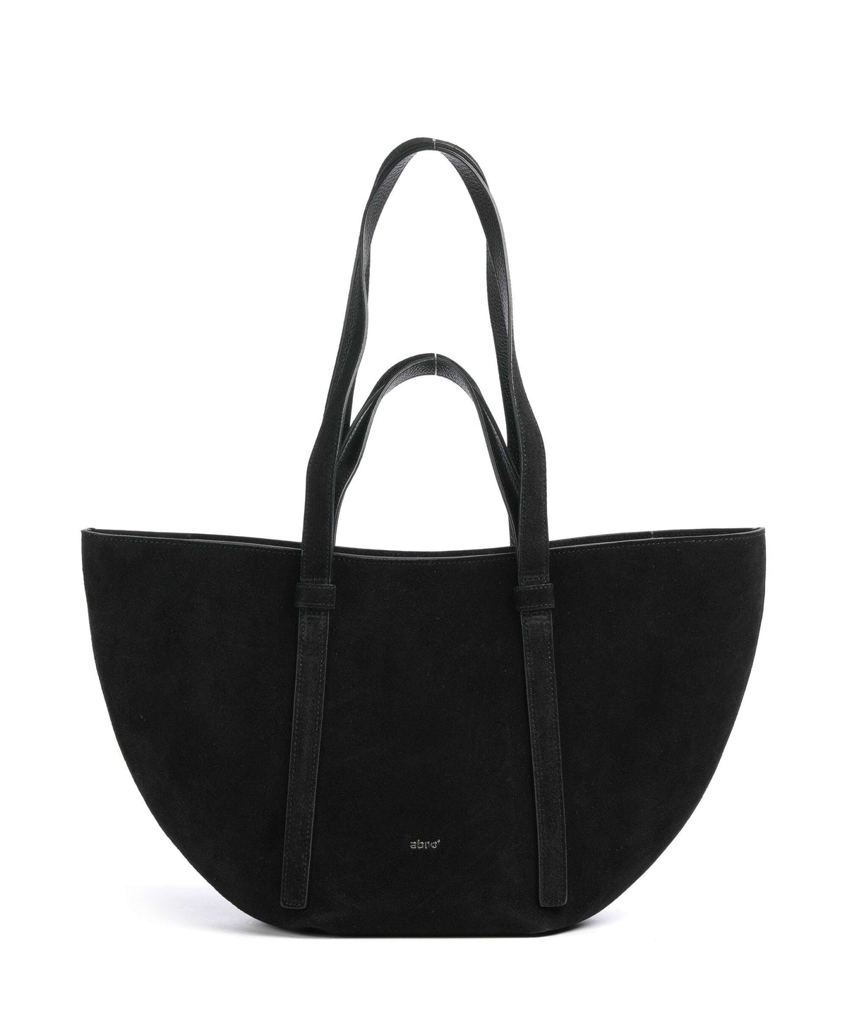 Abro Suede Cosmo Medium Tote bag black/nickel