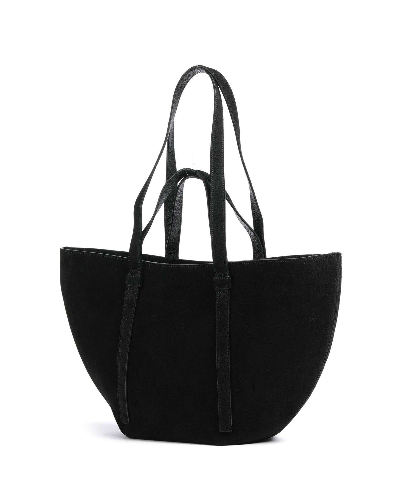 Abro Suede Cosmo Medium Tote bag black/nickel