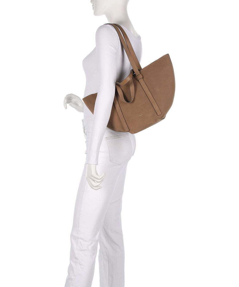 Abro Suede Cosmo Medium Tote bag camel