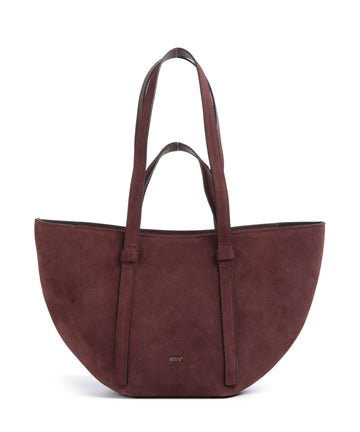 Abro Suede Cosmo Medium Cabas bordeaux