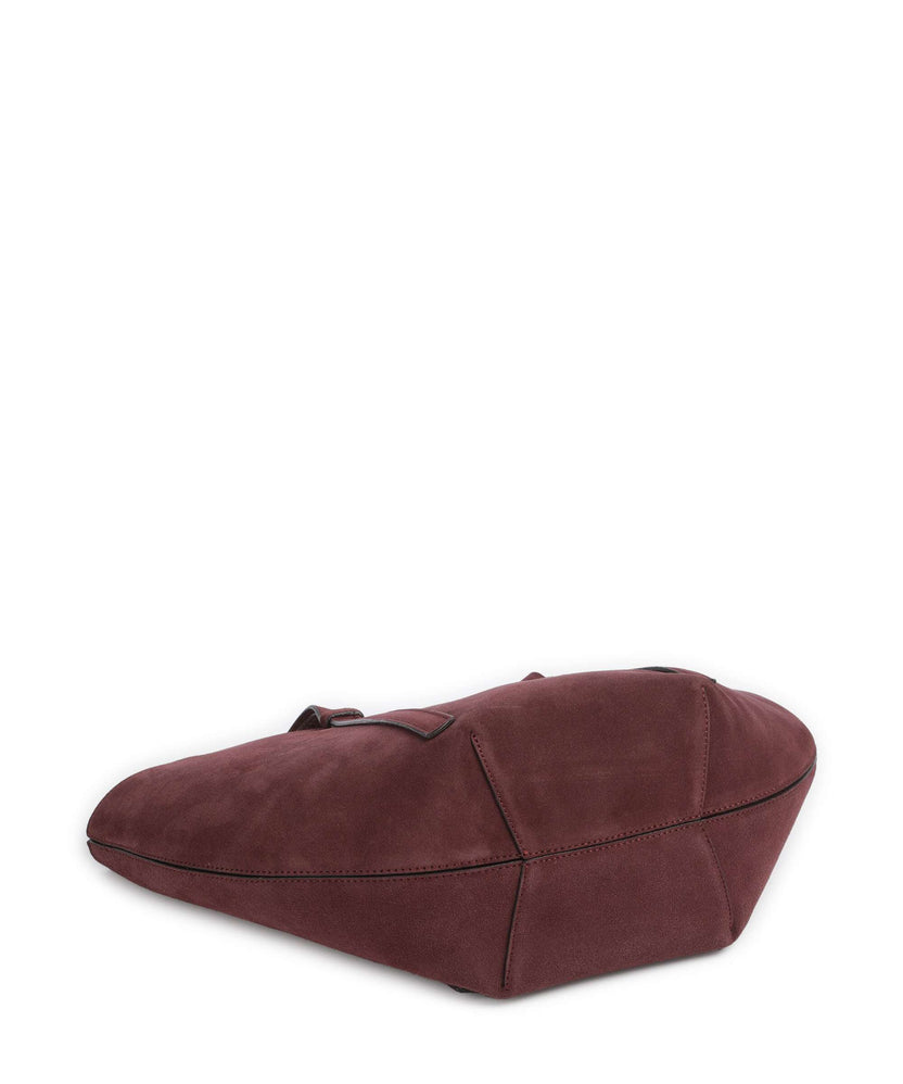 Abro Suede Cosmo Medium Tote bag bordeaux