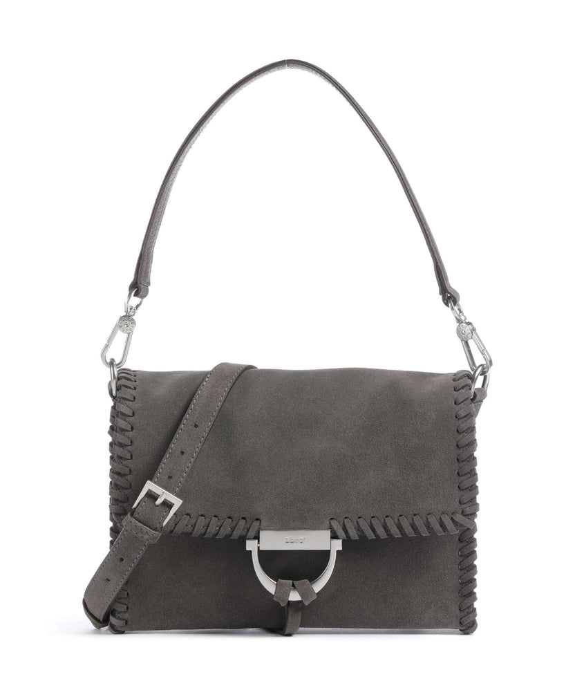Abro Suede Temi Stitch Shoulder bag grey