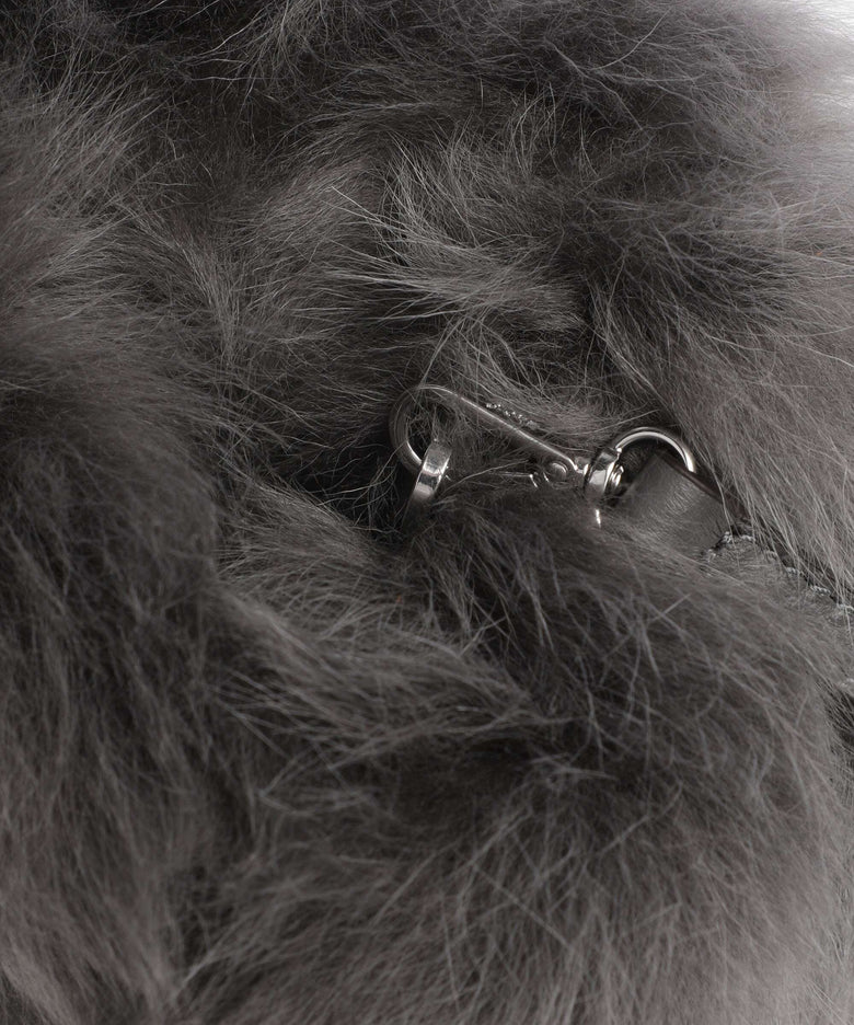 Abro Shearling Noelle Handbag grey