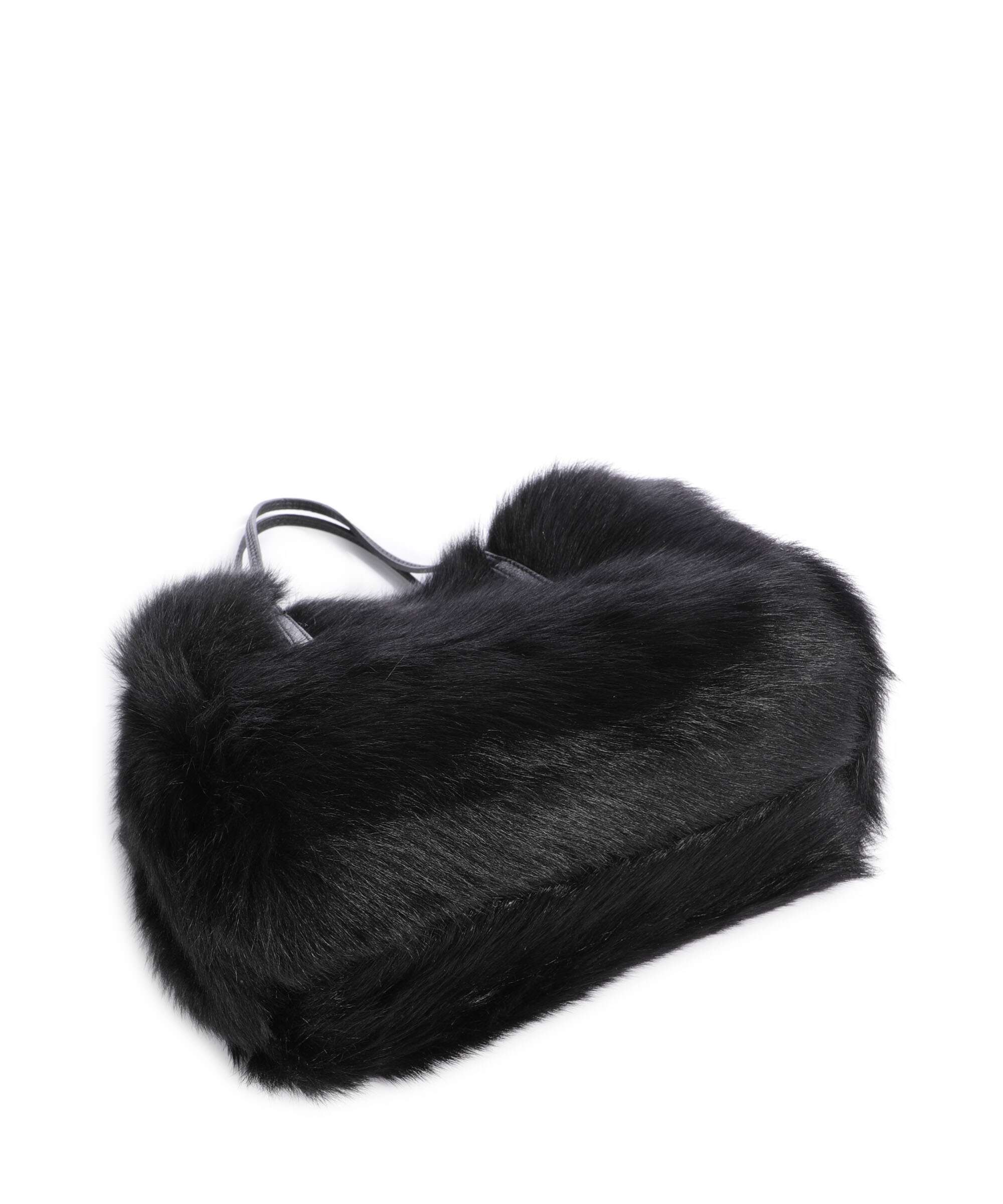 Abro Shearling Noelle Handbag black/nickel