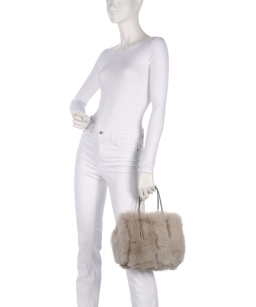 Abro Shearling Noelle Handbag siena