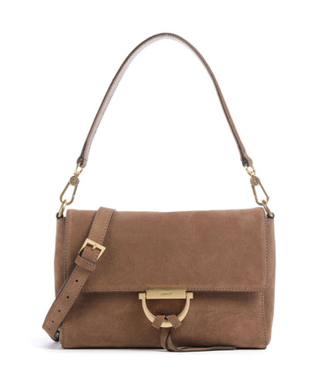 Abro Suede Temi Sac porté épaule camel
