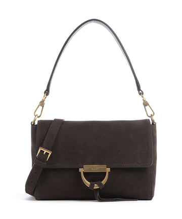 Abro Suede Temi Sac porté épaule dark brown