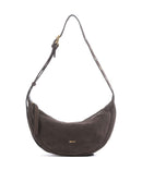 Abro Suede By My Side Small Sac porté épaule dark brown