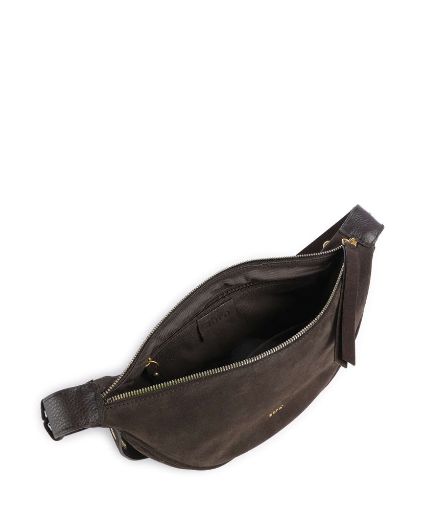 Abro Suede By My Side Small Shoulder bag dark brown