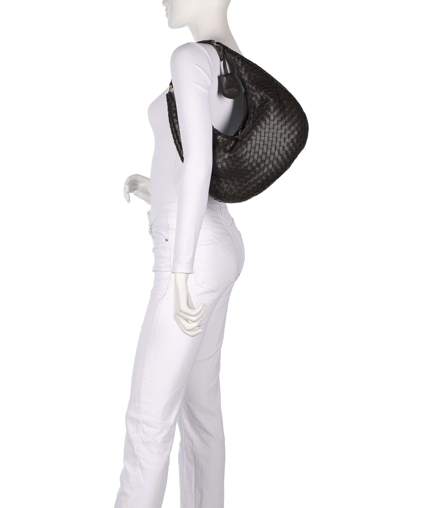 Abro Piuma Nana Small Hobo bag dark brown