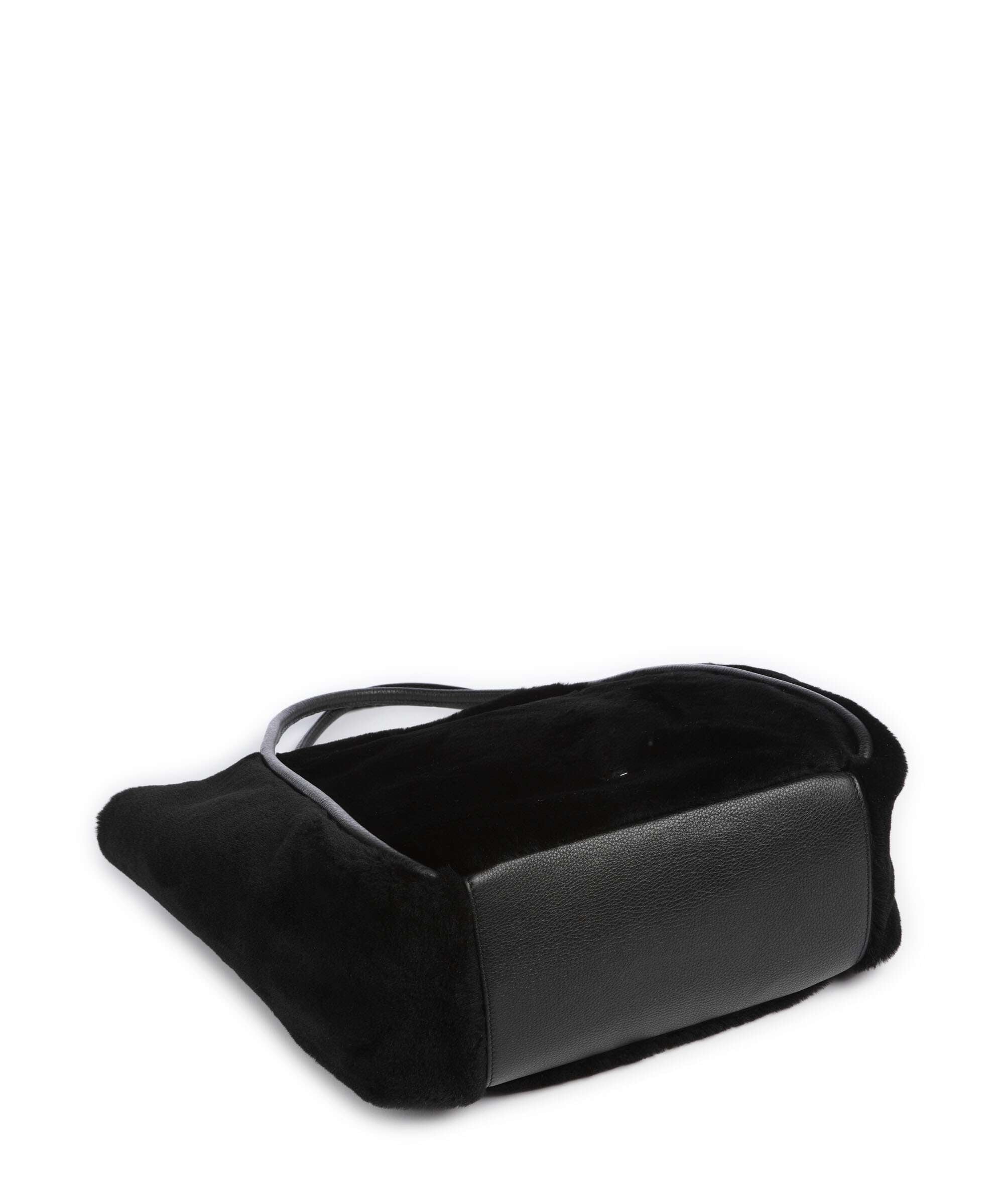 Abro Shearling Willow Tote bag black/nickel