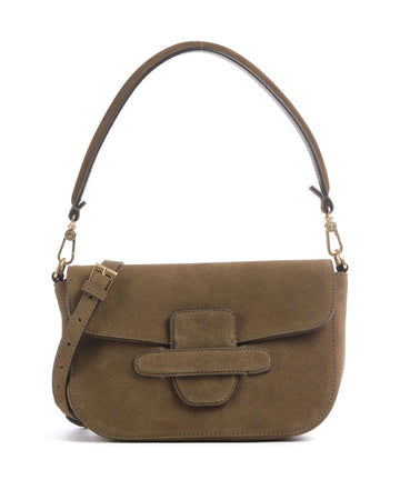 Abro Suede Camilla Sac porté épaule military