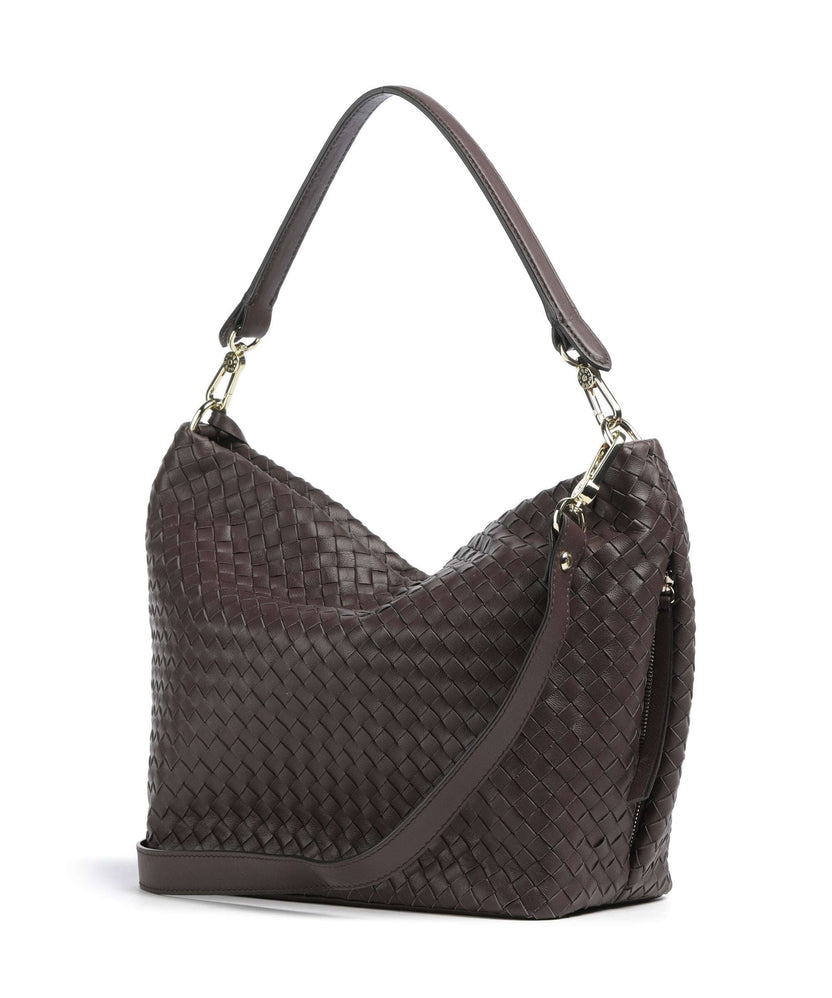 Abro Piuma Ebony Hobo bag wood