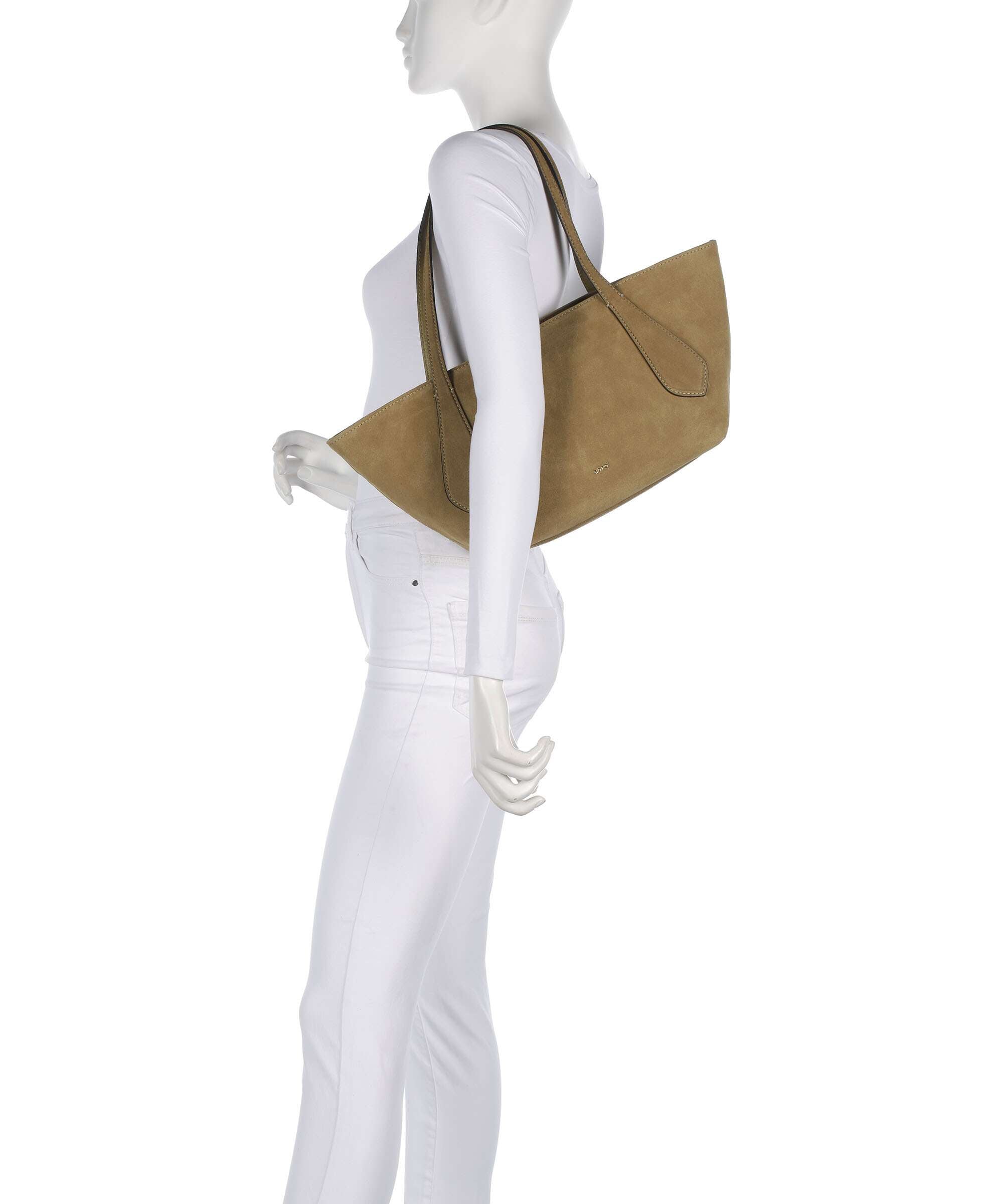 Abro Suede Carina Shoulder bag mud