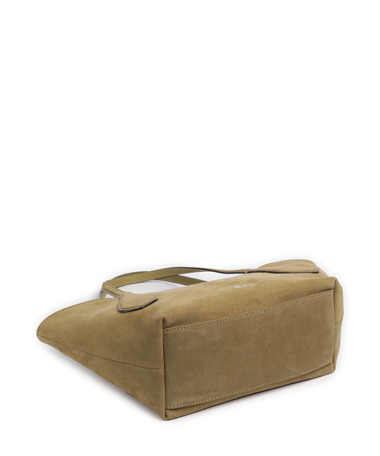 Abro Suede Carina Tote bag mud