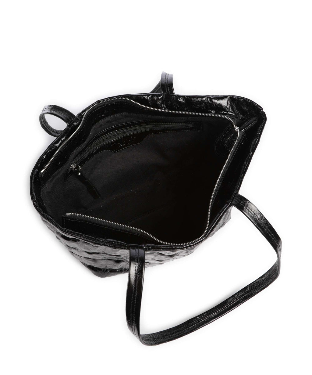 Abro Maxi Cocco Alba Shoulder bag black/nickel