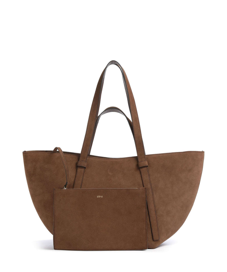 Abro Suede Cosmo Large Tote bag wood