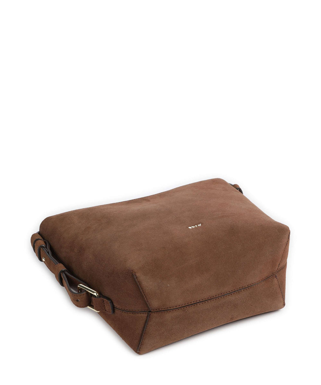 Abro Suede Cosmo Crossbody bag wood