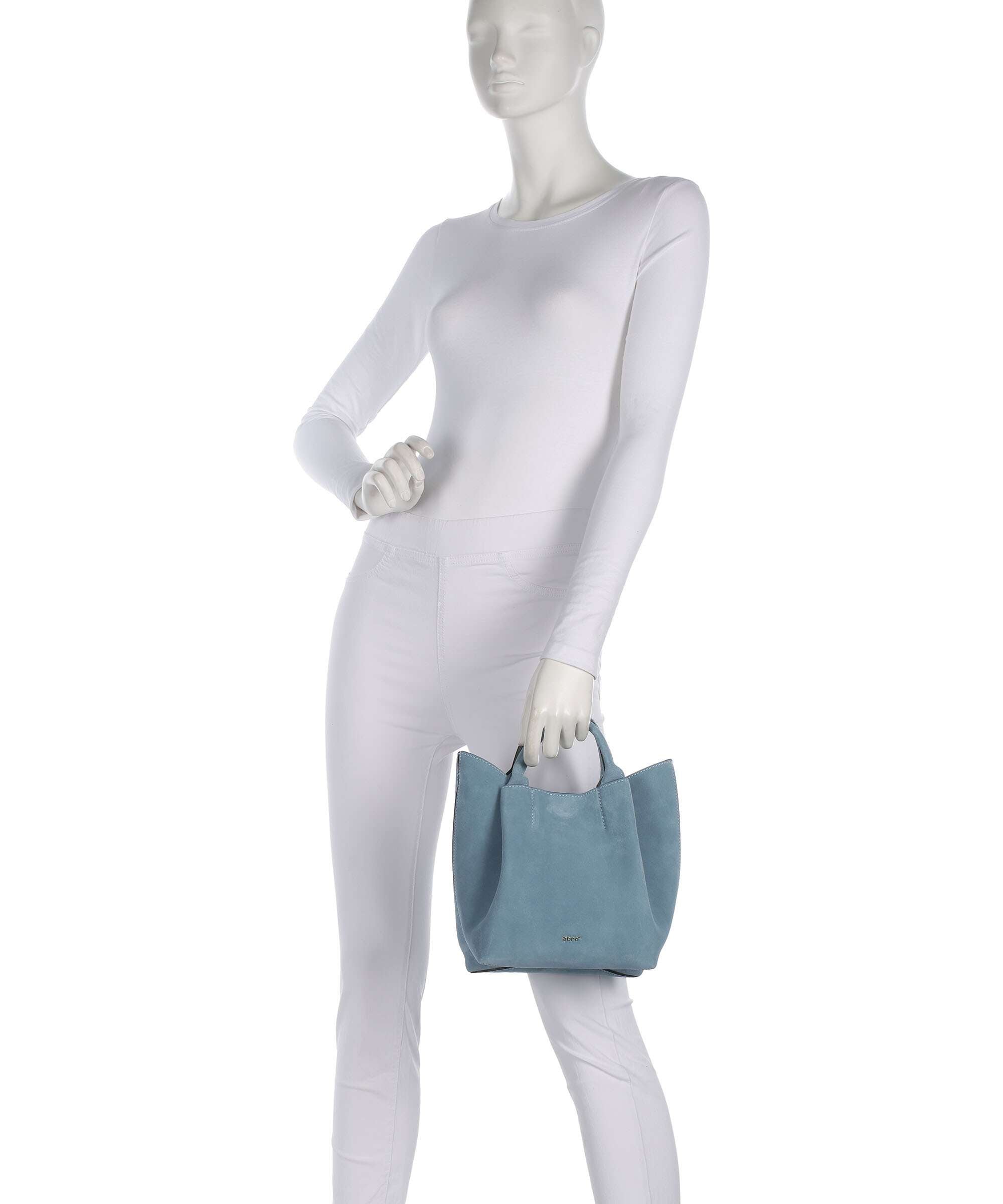 Abro Suede Essential Small Handbag sapphire