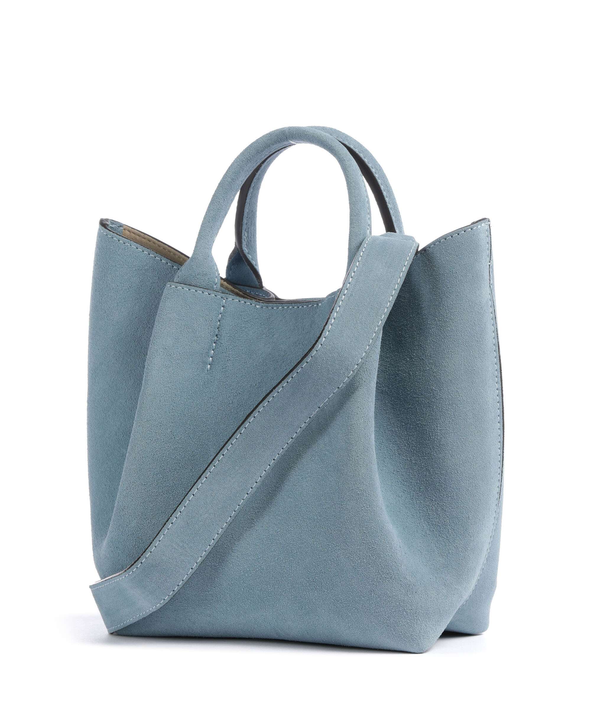 Abro Suede Essential Small Handbag sapphire