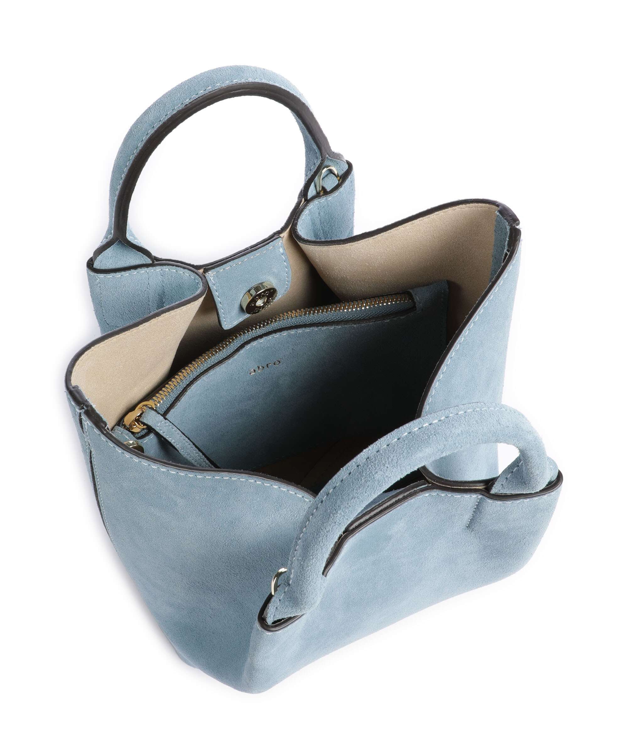 Abro Suede Essential Small Handbag sapphire