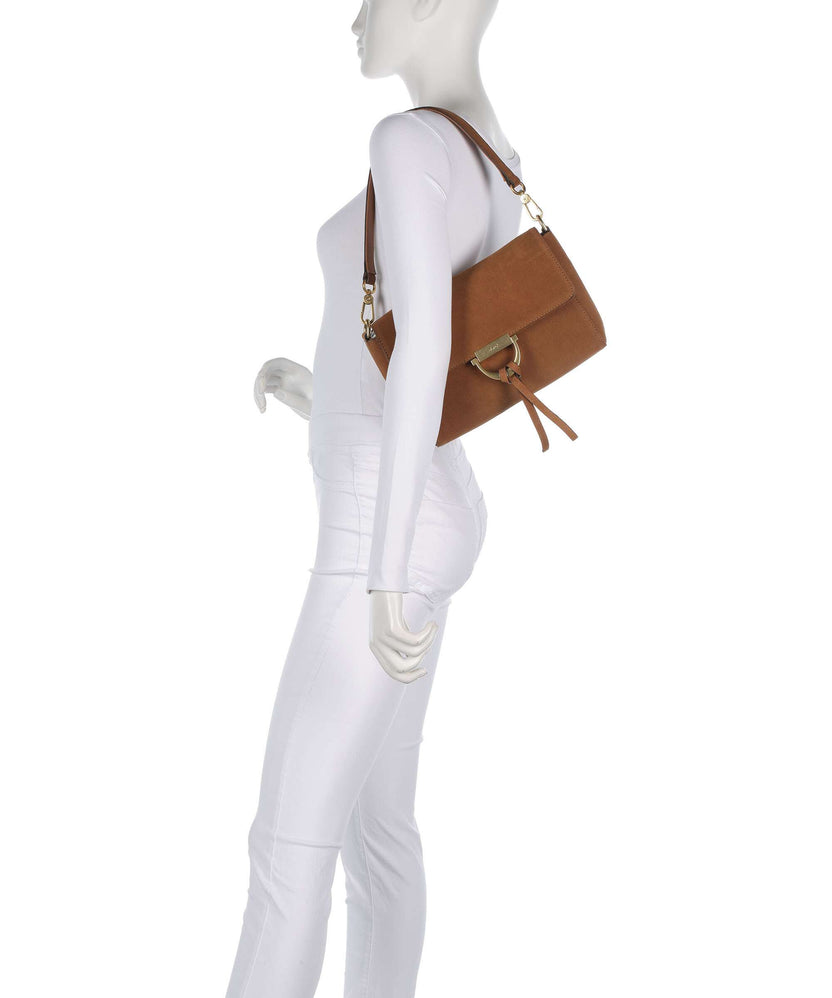 Abro Suede Temi Shoulder bag cuoio
