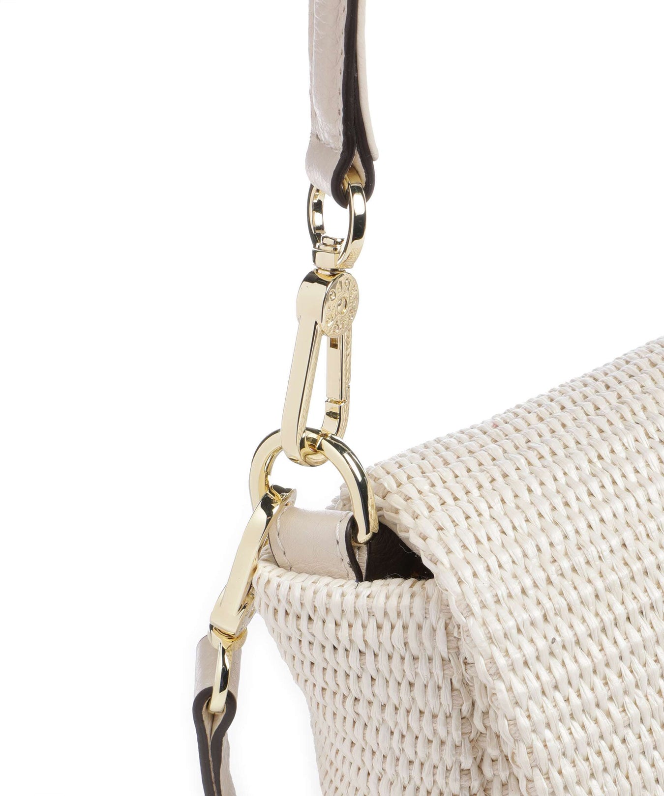 Abro Raffia Classica Temi Shoulder bag beige