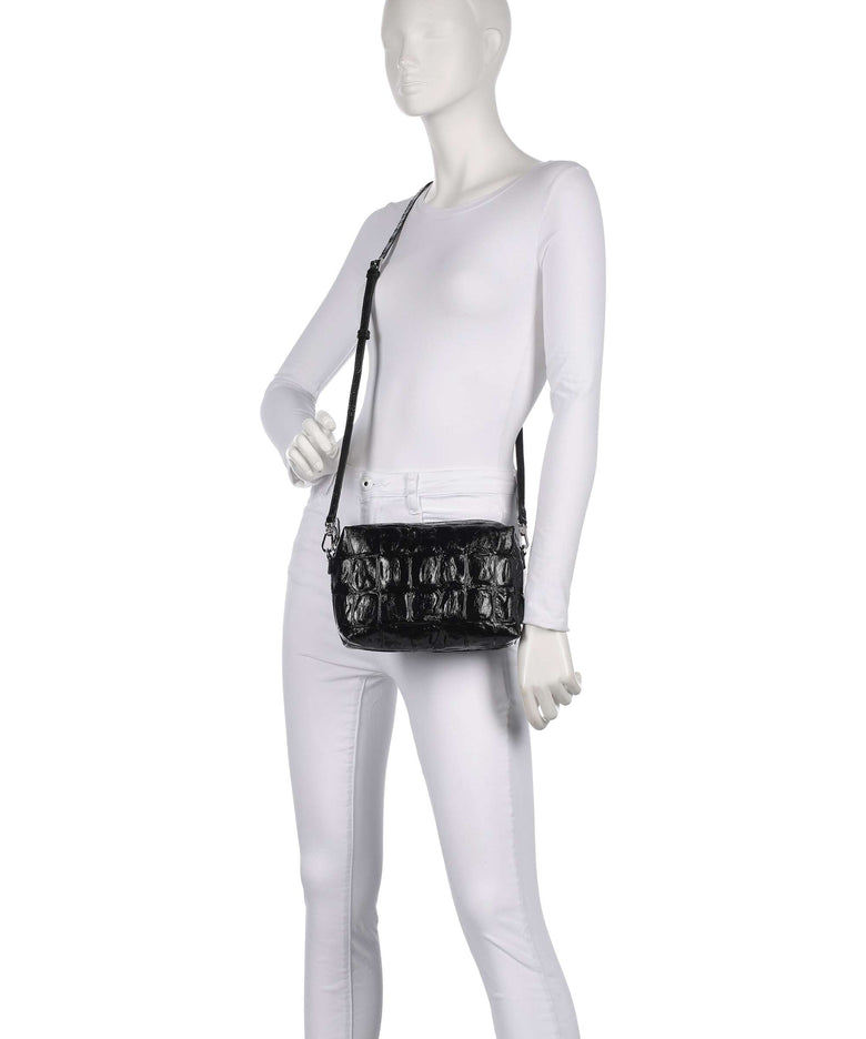 Abro Maxxi Cocco Kaia Crossbody bag black/nickel
