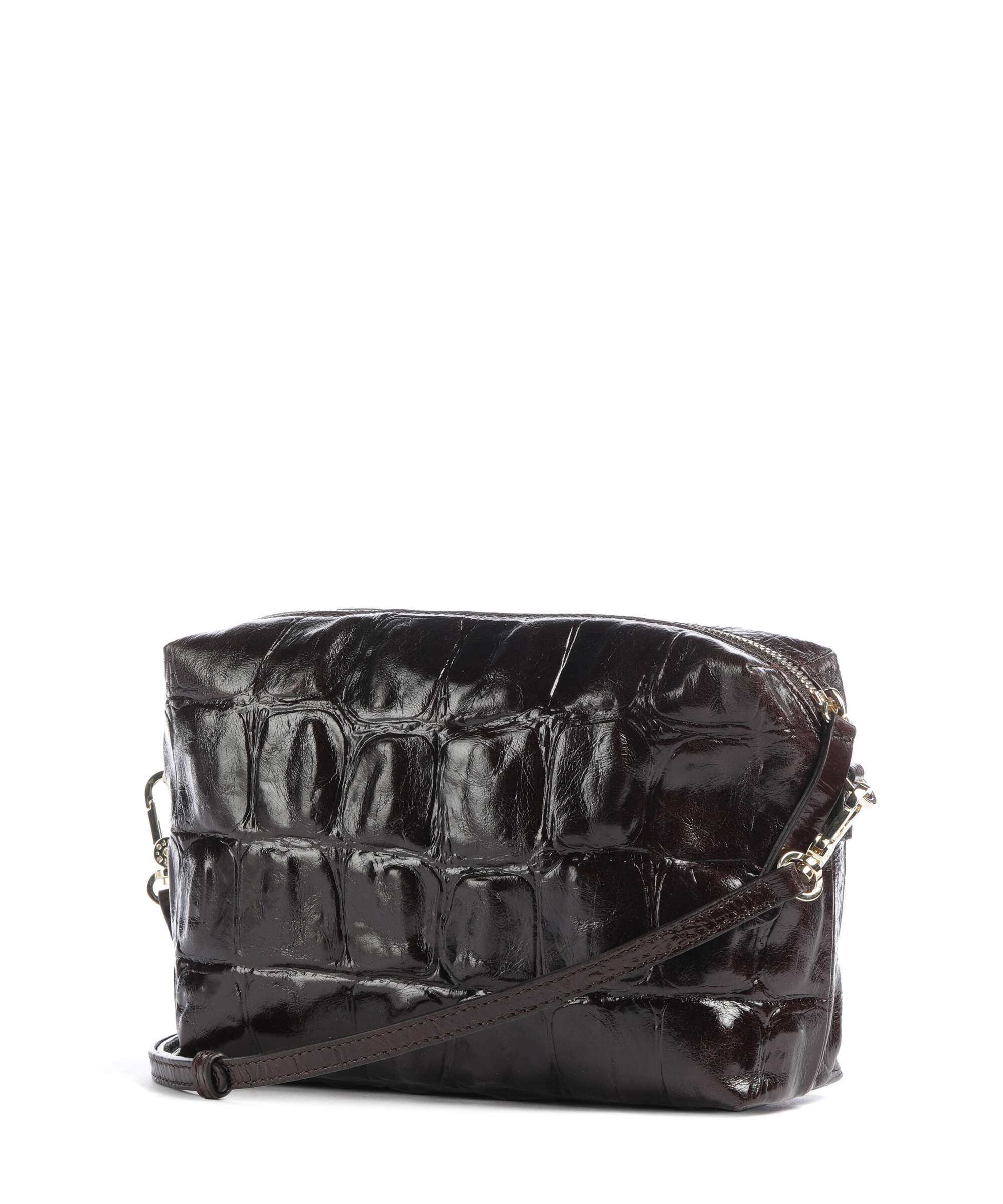 Abro Maxxi Cocco Kaia Crossbody bag dark brown