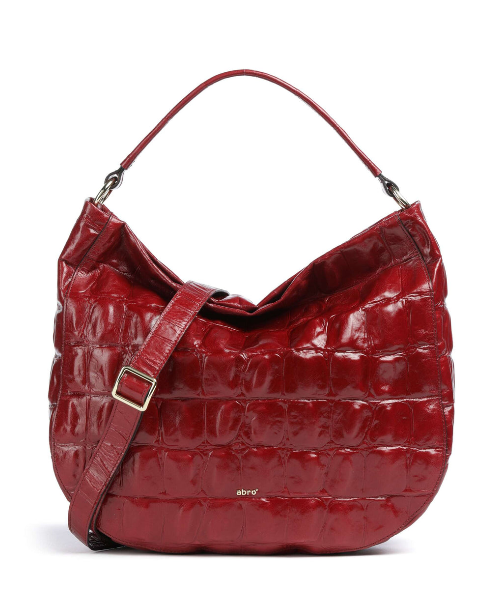 Abro Maxxi Cocco Mia Hobo bag ruby