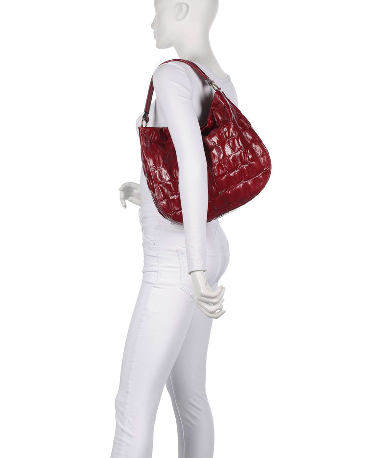 Abro Maxxi Cocco Mia Hobo bag ruby