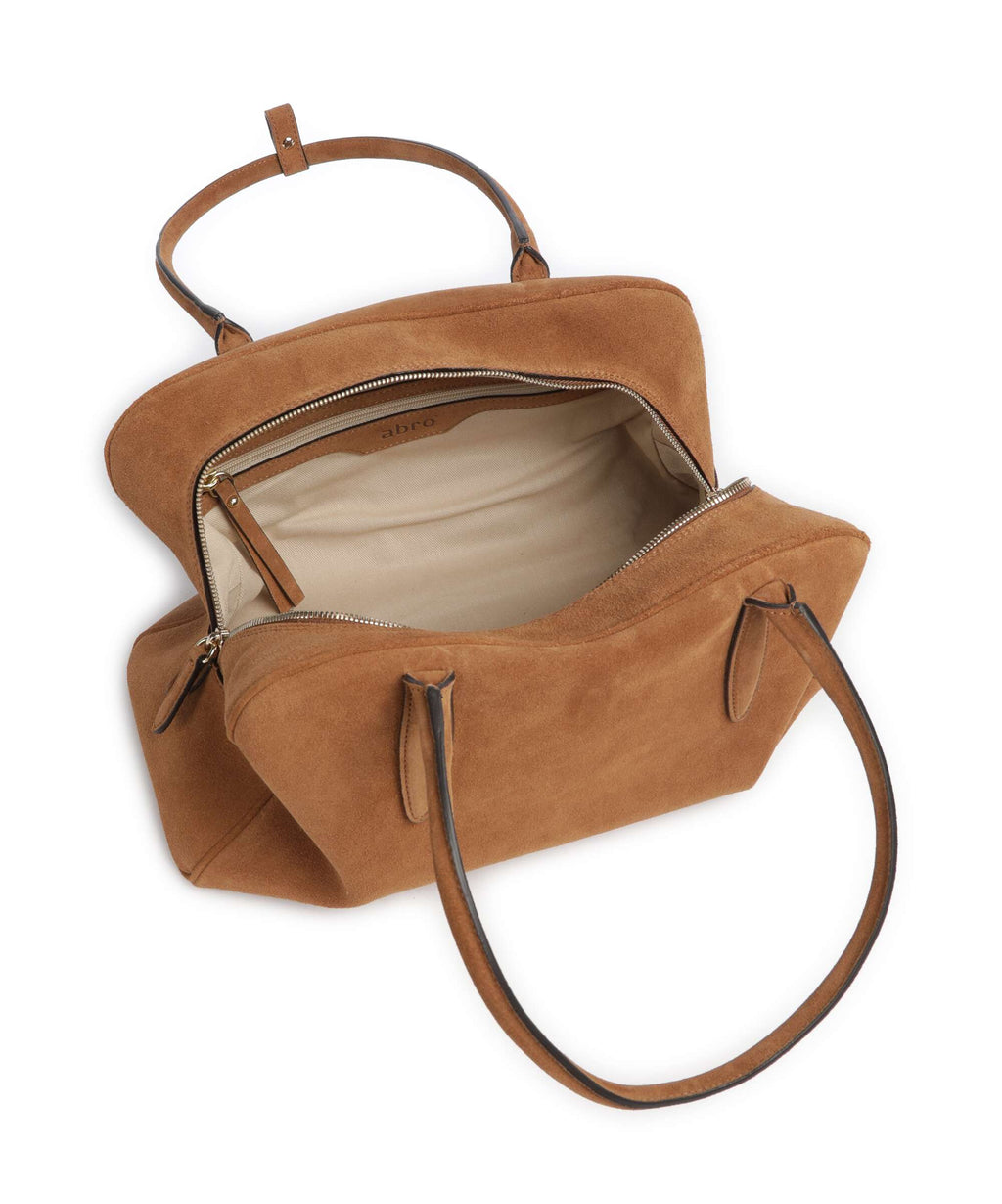Abro Suede Amara Shoulder bag cuoio