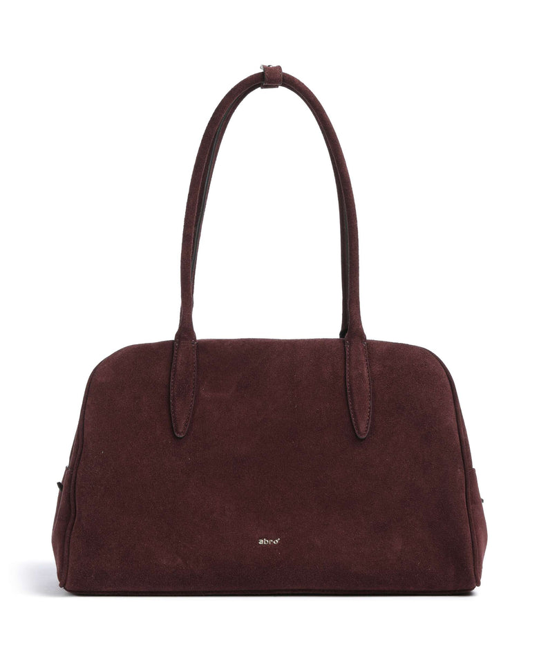 Abro Suede Amara Shoulder bag burgundy