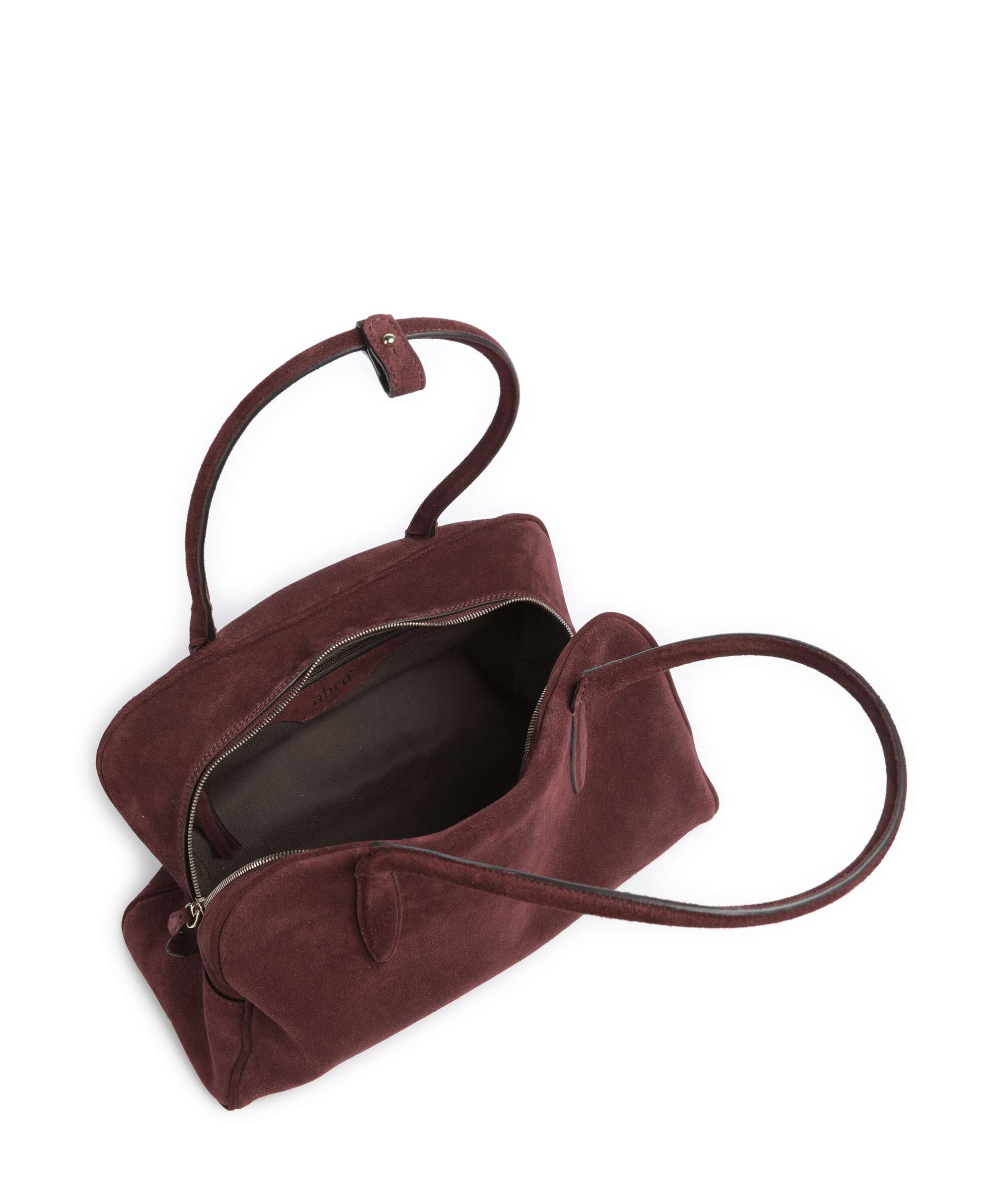 Abro Suede Amara Shoulder bag burgundy