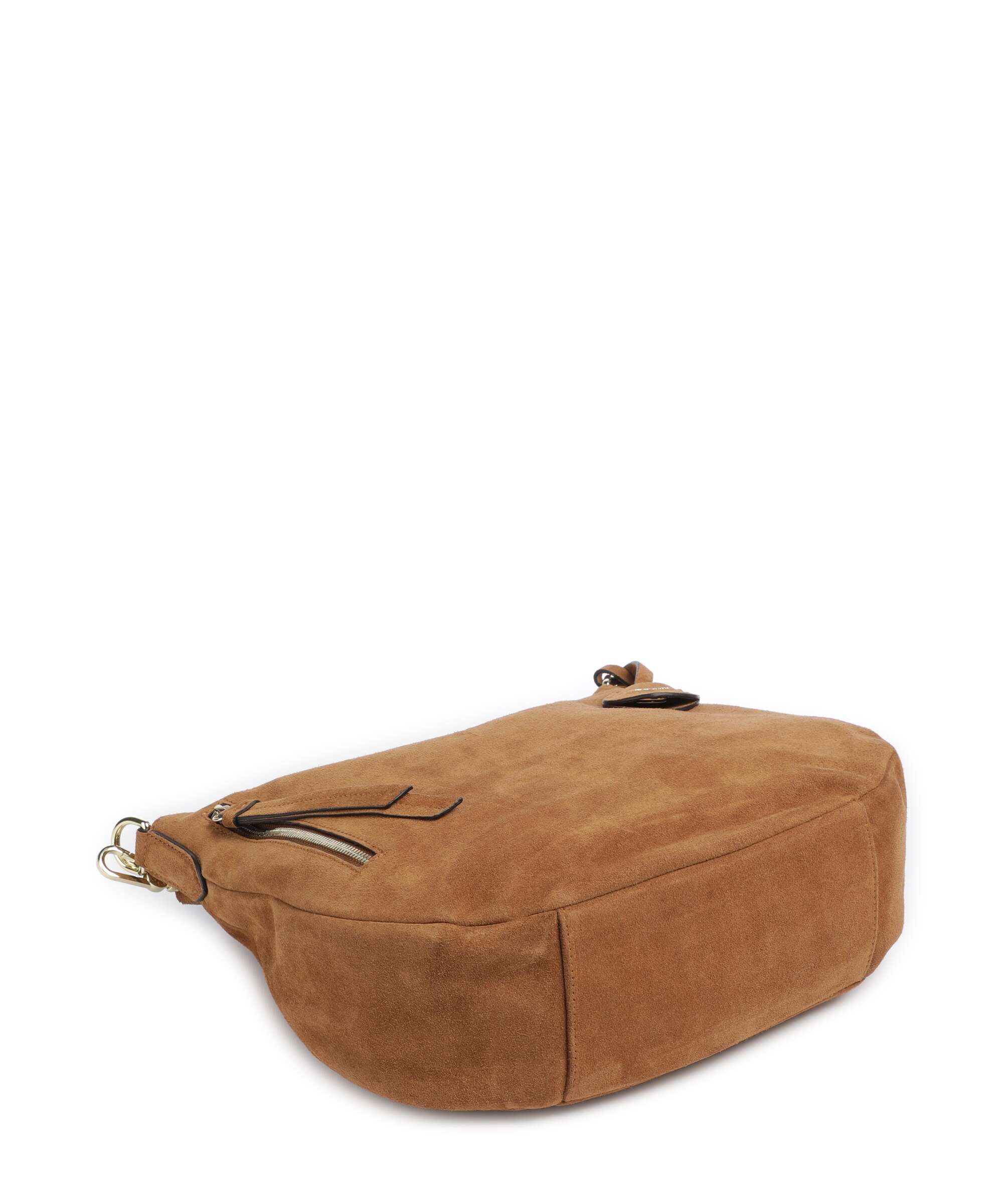 Abro Suede Juna Small Hobo bag cuoio