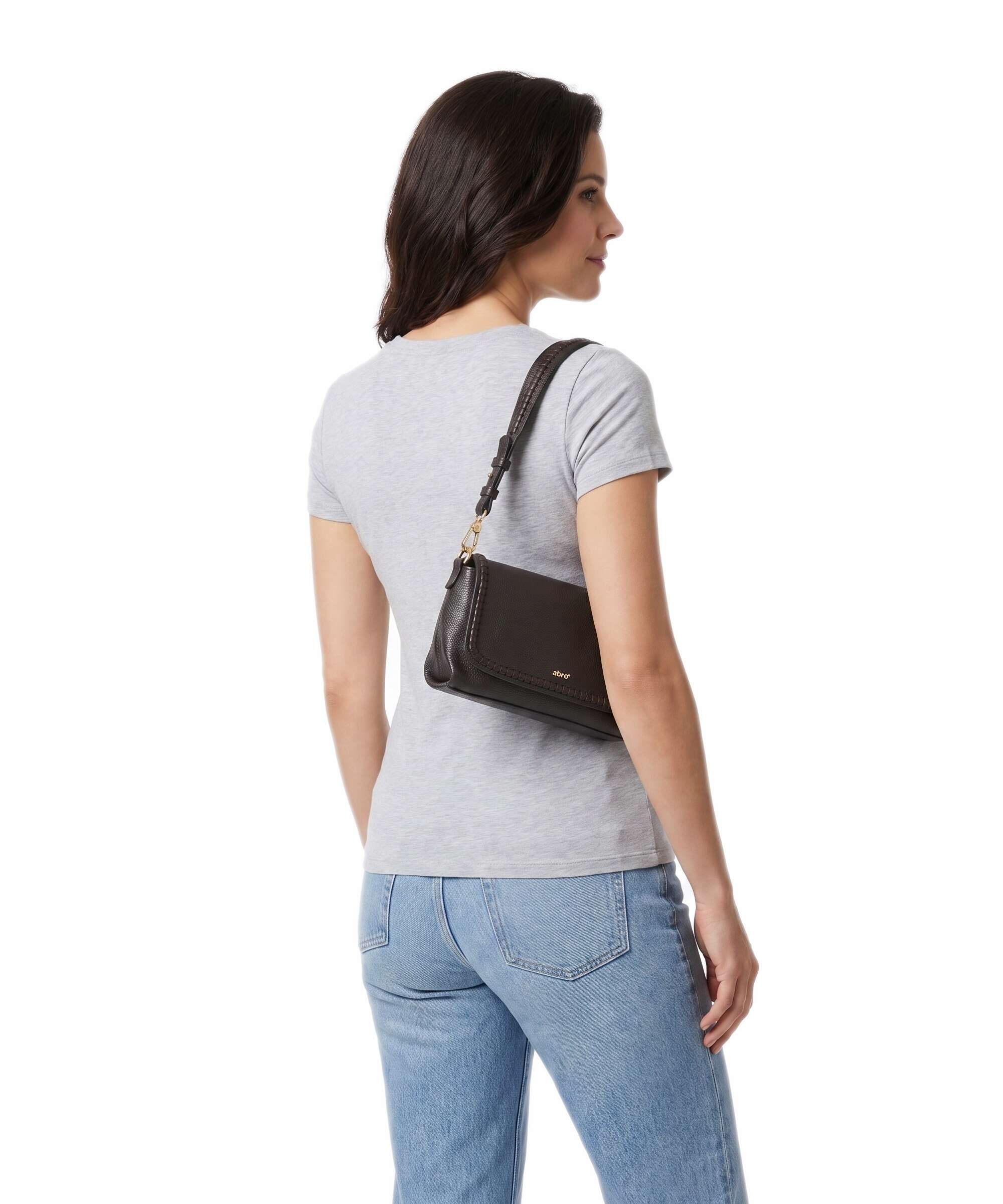 Abro Agave Signature Shoulder bag dark brown