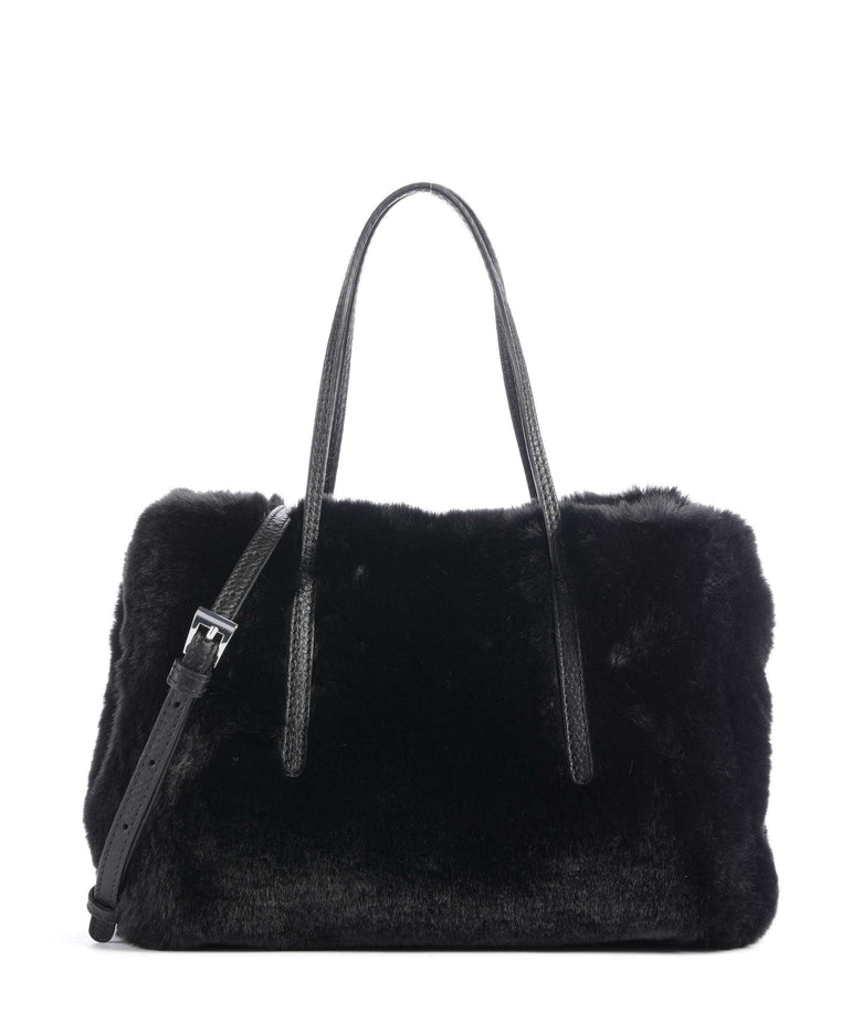 Abro Eco Fur Noelle Handbag black/nickel