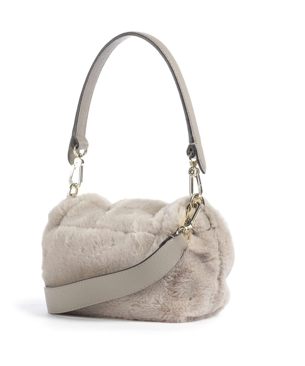 Abro Eco Fur Temi Small Shoulder bag siena