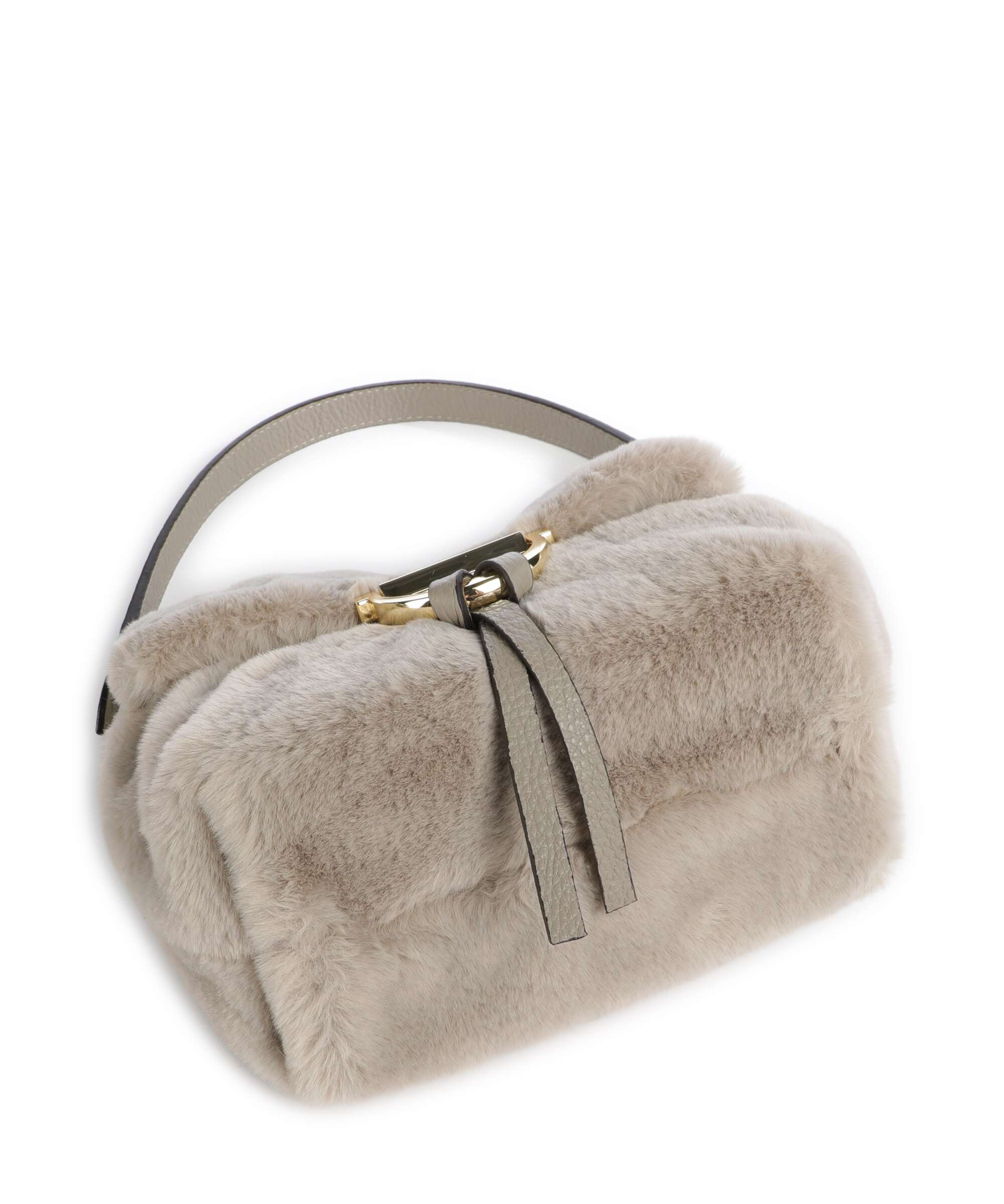 Abro Eco Fur Temi Small Shoulder bag siena