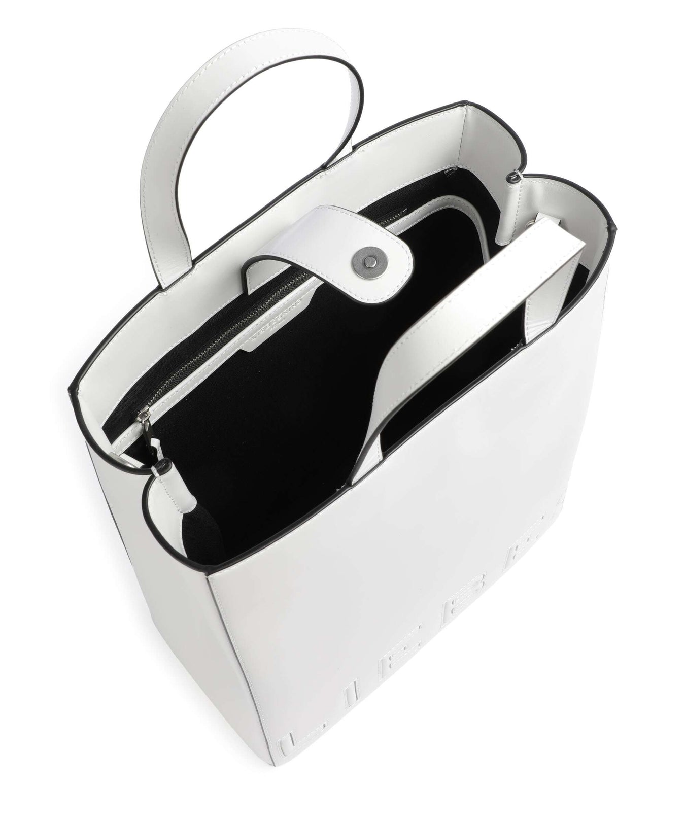 Liebeskind Paper Bag Logo Carter M Handbag offwhite