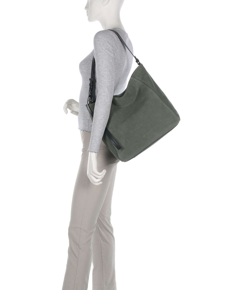 Liebeskind Chudy Suede L Hobo bag cypress green